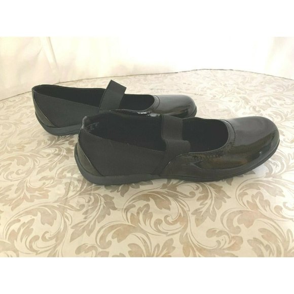 Laura Scott Shoes - LAURA SCOTT Mary Janes Shoes JOY Black Faux Patent Leather Sz 8.5